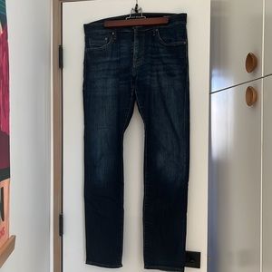 Men’s Mavi Jeans Jake Slim Leg (Brushed Feather Blue, 34/34)